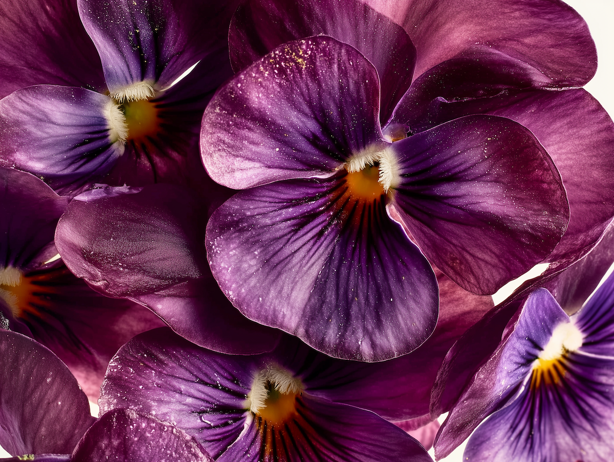 Close-up of purple flowers with a soft focus background