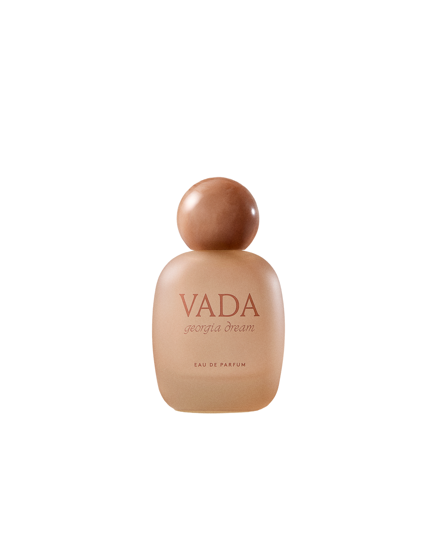 Vada perfume bottle with a marble cap on a white background